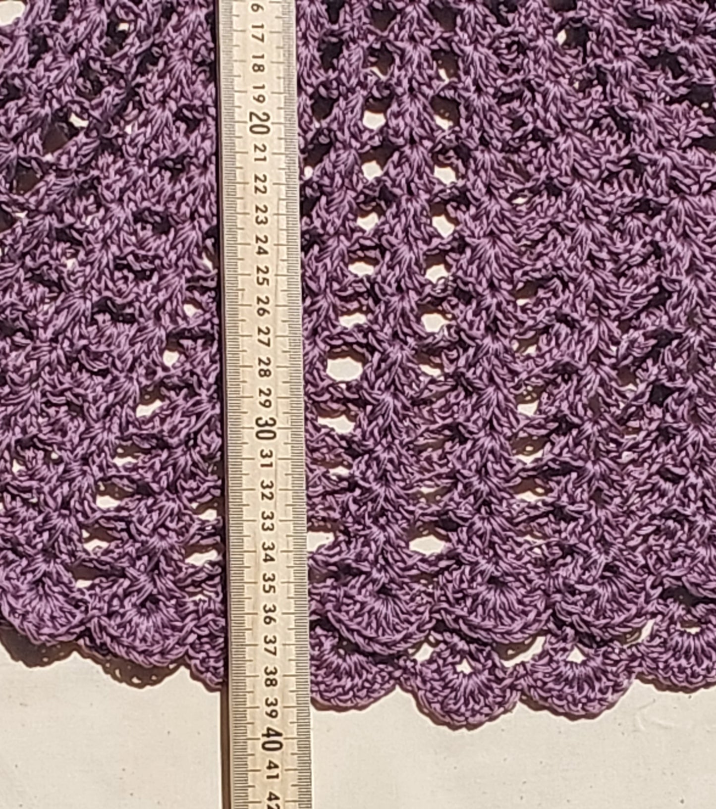 Lilac Crocheted Dress 6 to 12 months