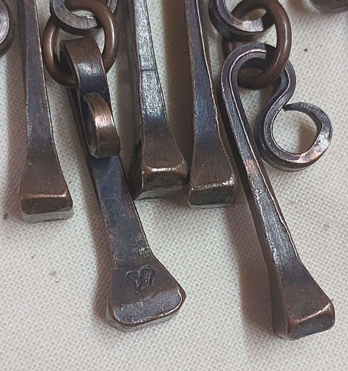 Hand-Forged Artisan Necklace – Sculptural Nail Tassel Statement Piece