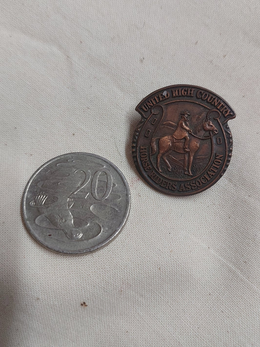 Vintage United High Country Horse Riders Association Badge | Equestrian Pin c.1950s