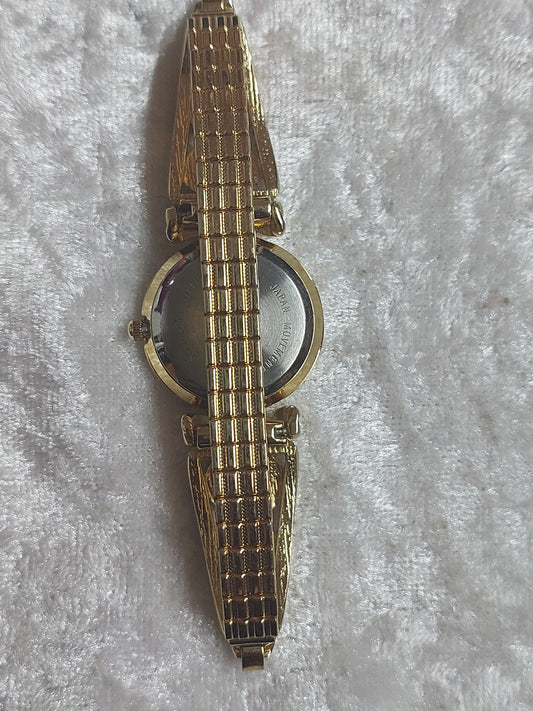 Vintage Avon Abalone Shell Bracelet Watch – Gold Tone | Working