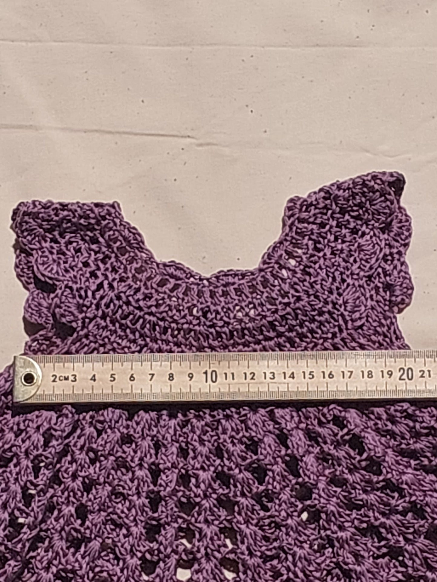 Lilac Crocheted Dress 6 to 12 months