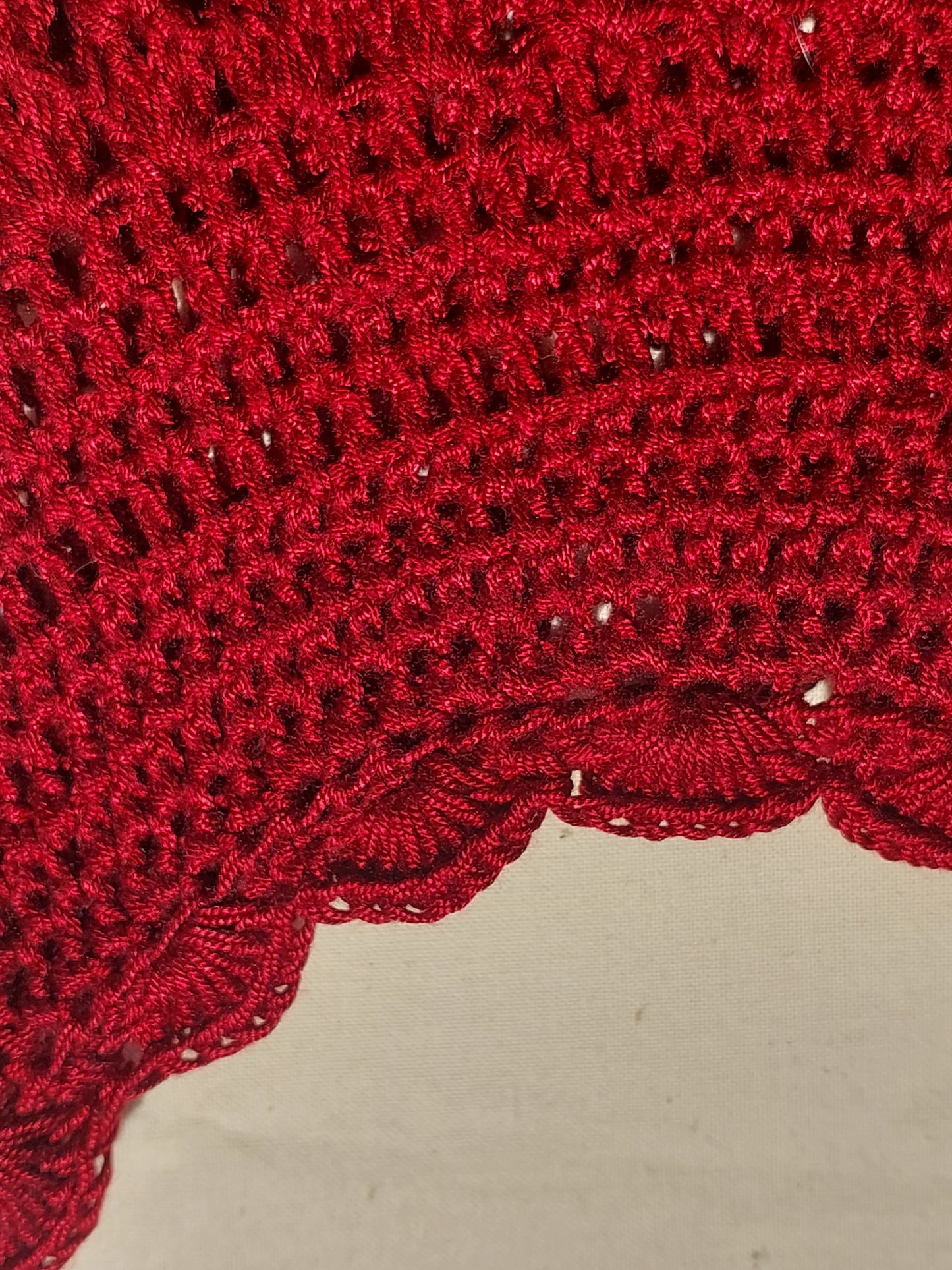 Scarlet Red  Crochet Dress size 1 to 2