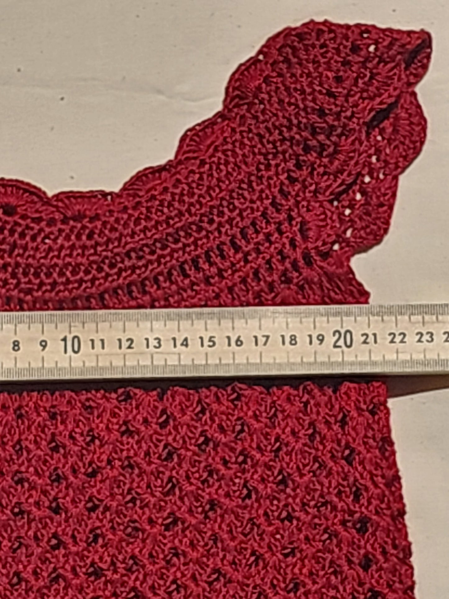 Scarlet Red  Crochet Dress size 1 to 2