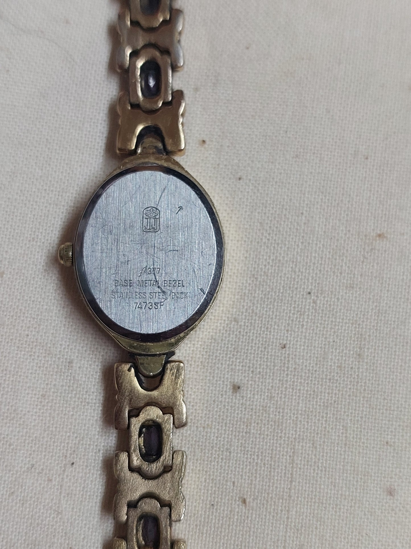 Jules Jurgenson  Watch with Amethyst Stones | New Battery | Working