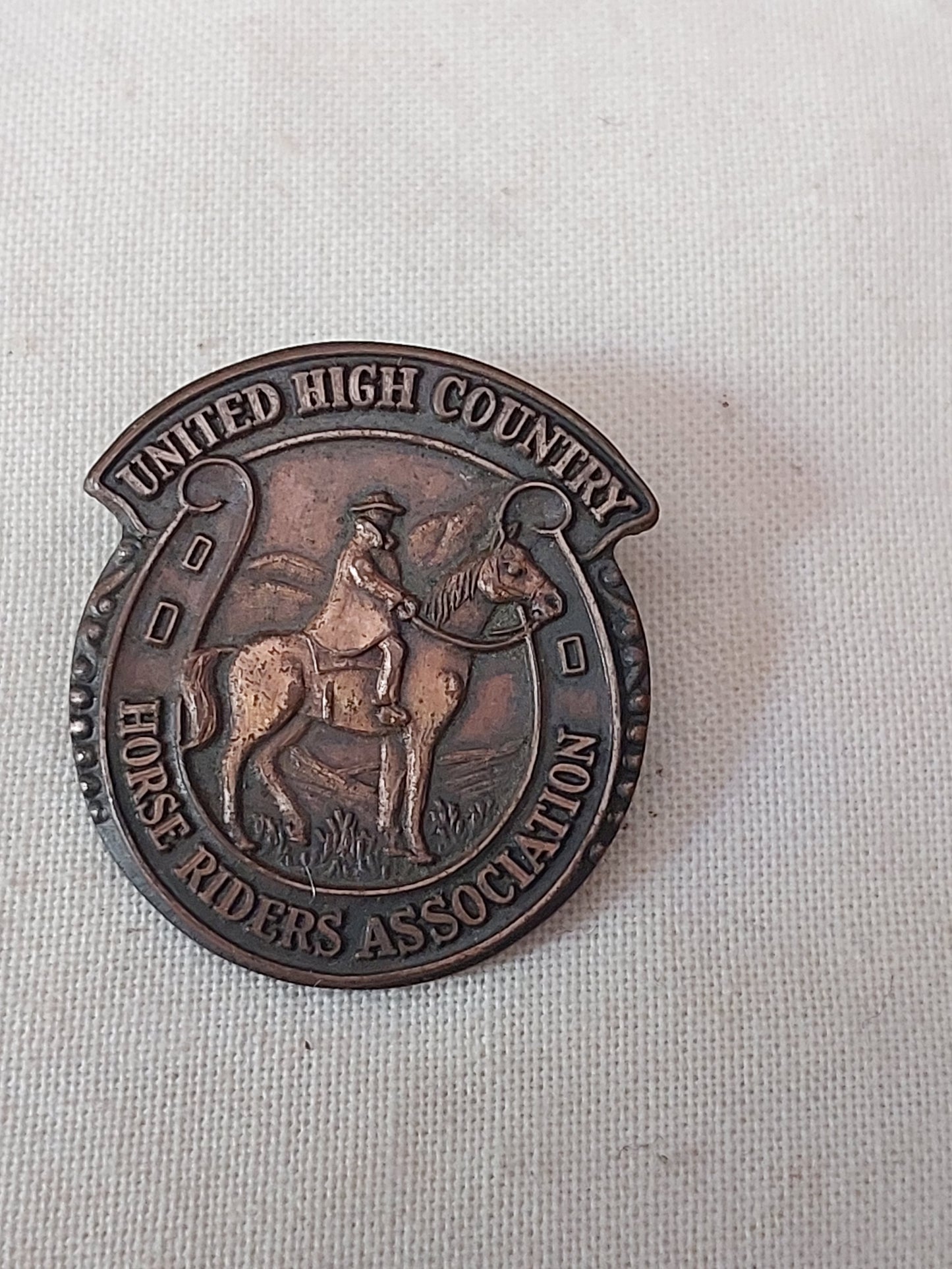 Vintage United High Country Horse Riders Association Badge | Equestrian Pin c.1950s
