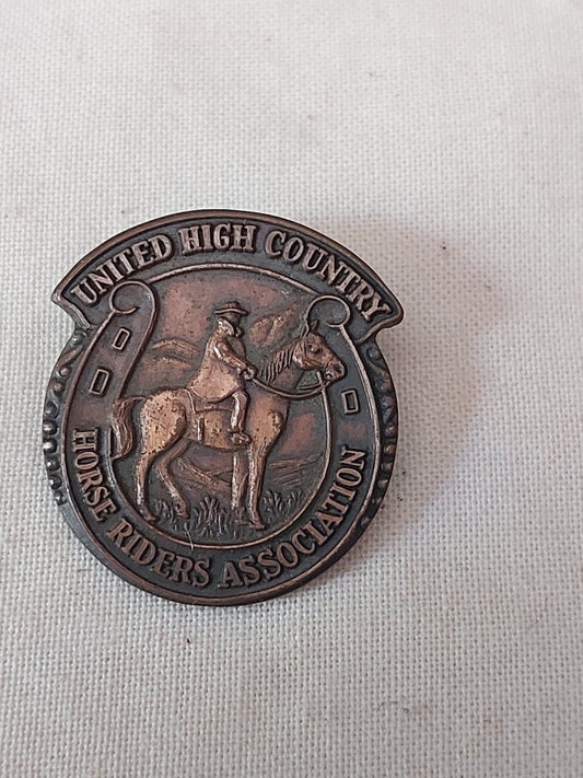 Vintage United High Country Horse Riders Association Badge | Equestrian Pin c.1950s