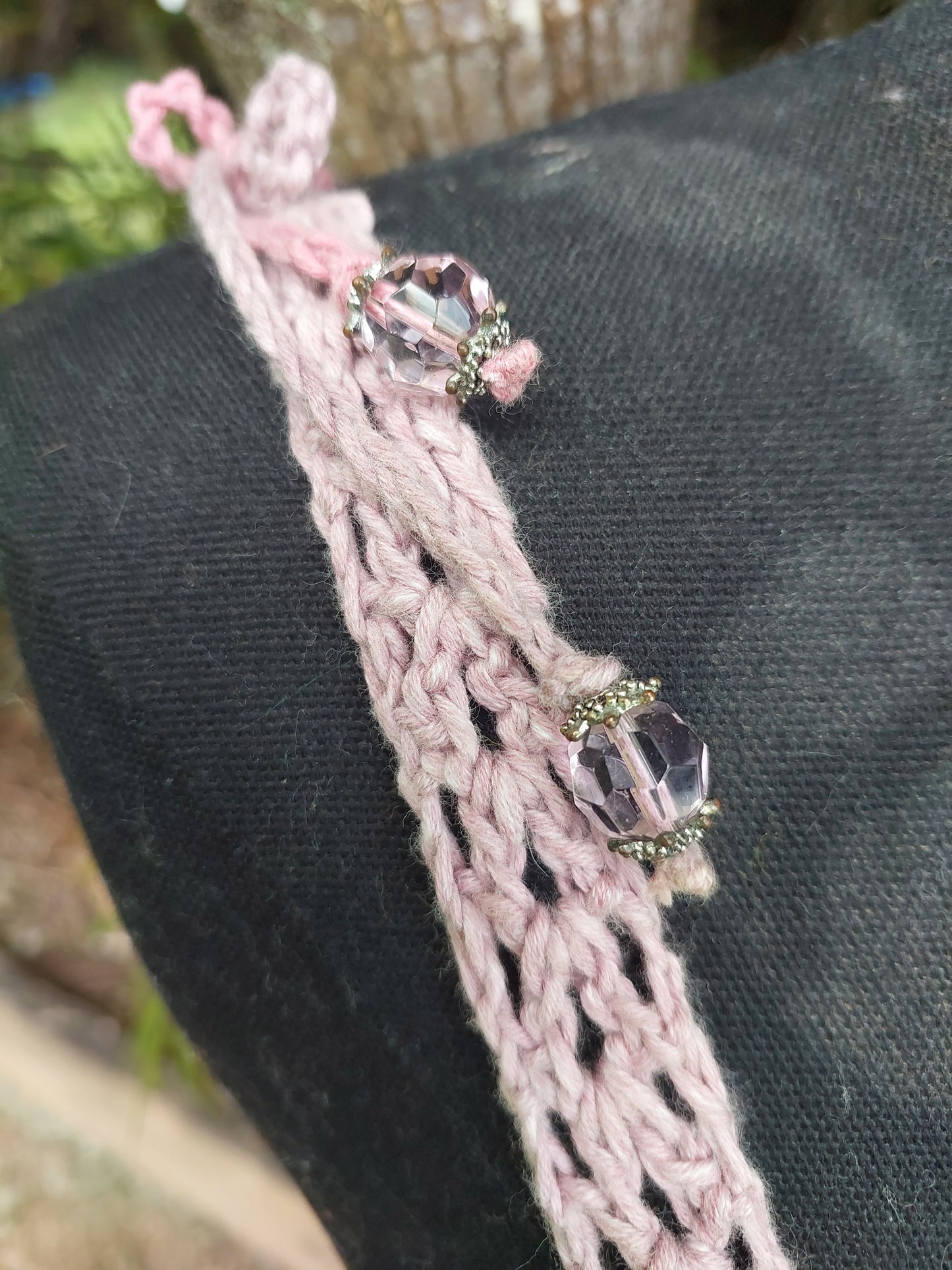 Handmade Crochet Dress – Soft Pastel Chevron