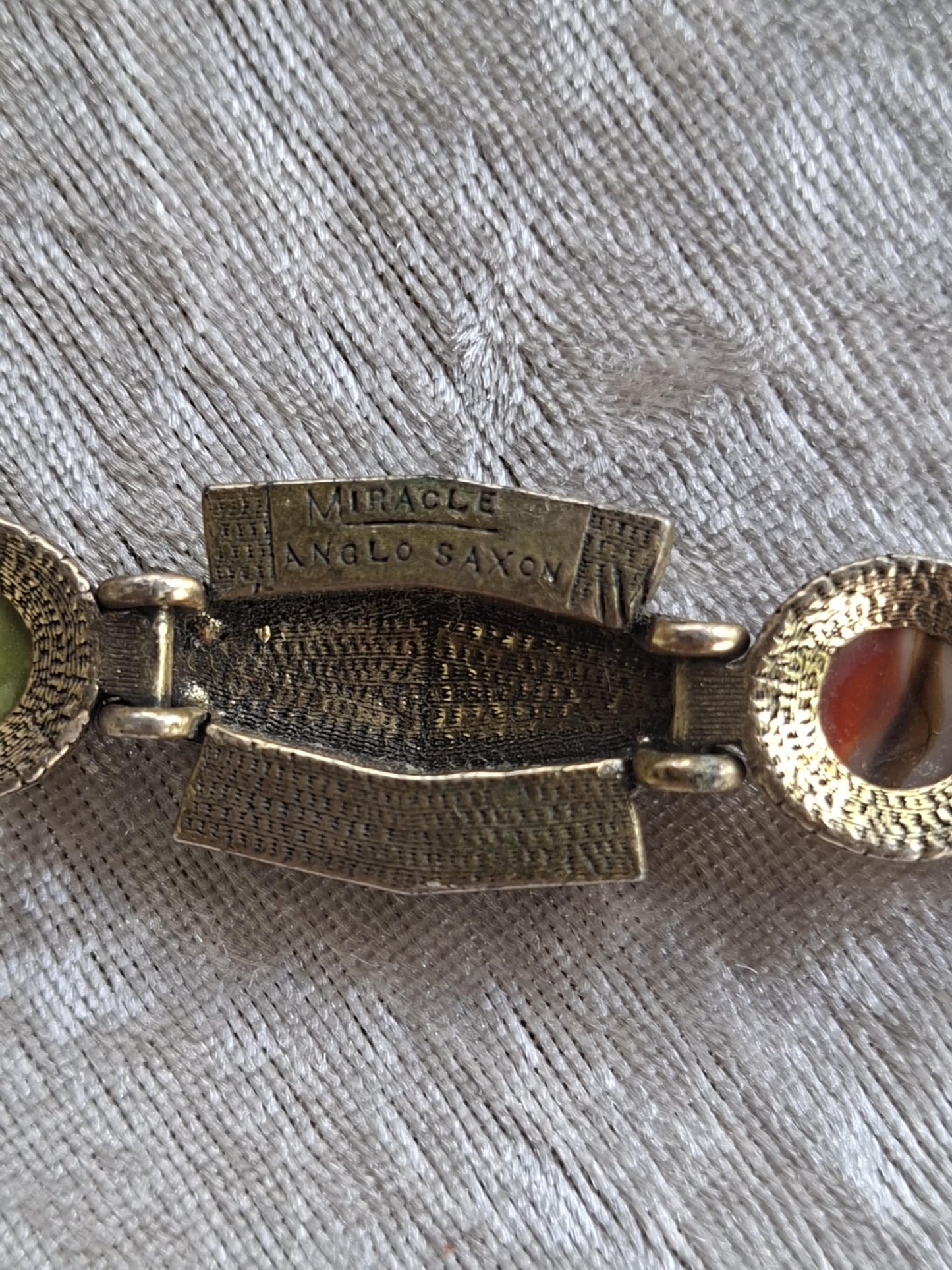 Vintage MIRACLE “Anglo Saxon” Bracelet – 1960s–80s Celtic Revival