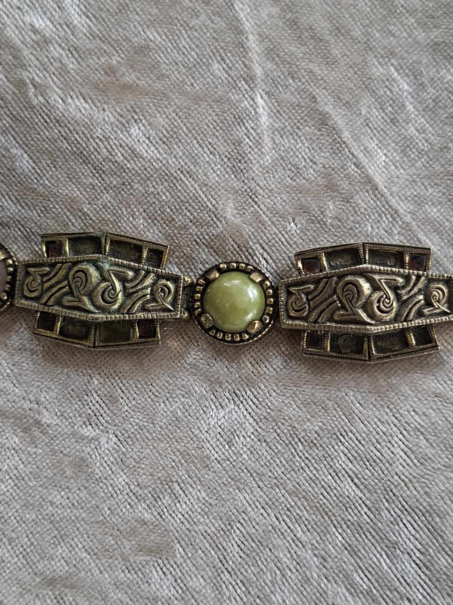 Vintage MIRACLE “Anglo Saxon” Bracelet – 1960s–80s Celtic Revival