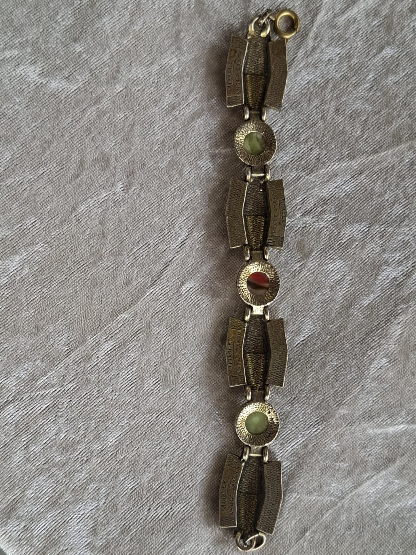 Vintage MIRACLE “Anglo Saxon” Bracelet – 1960s–80s Celtic Revival